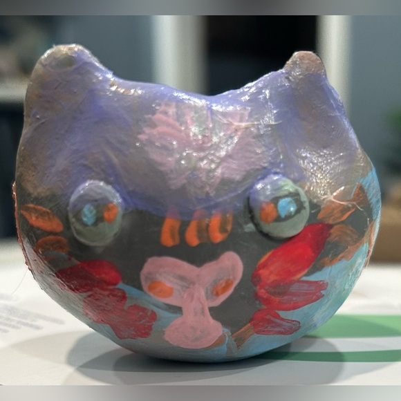 🐱Clay Cat Tote Bag: Original Gouache Art Print🐱 - Picture 11 of 11